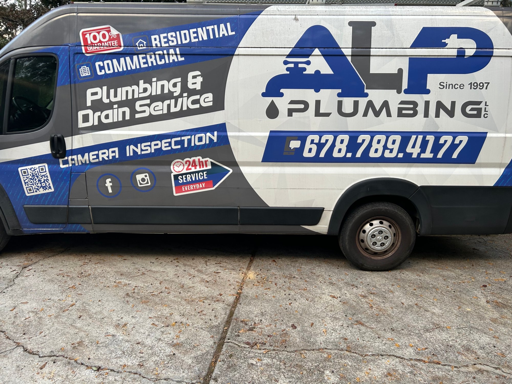 ALP Plumbing Service Van - Serving Atlanta Metro Since 1997