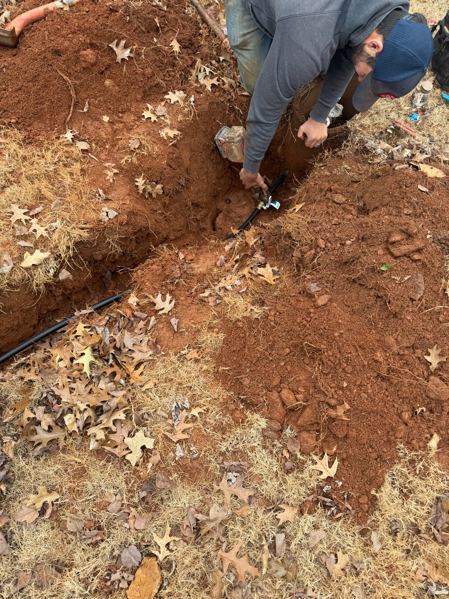 New Home Plumbing Installation - Water Line Rough-In